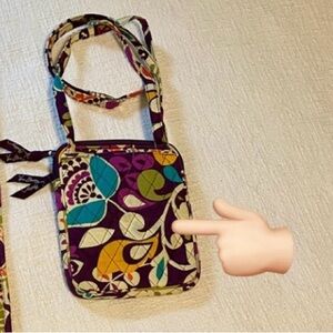 Vera Bradley Plum Crazy Crossbody Purse